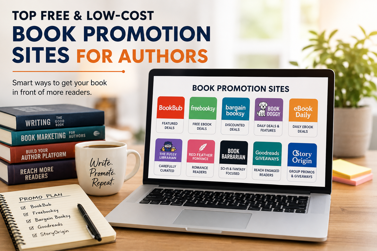 Top Free and Low-Cost Book Promotion Sites for Authors